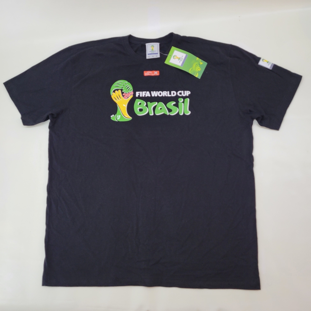 2014 FIFA World Cup Brasil Black T-Shirt NWT